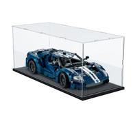 DuvinDD Vetrina in Acrilico per Lego Technic Ford GT 42154 - Base Nera 50x20x20 cm - Protezione Antipolvere per Collezionisti di Modellini