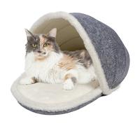 Duvo+ Casa Per Gatti John Grigio/Bianco 54x32x29cm Pieghevole