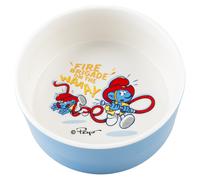 Duvo+ Ciotola Per Cani "I Puffi" Vigile Del Fuoco 1500ml Bianco/Blu 19x19cm