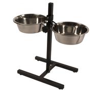 Duvo + Doppio Ciotole H-Doppelnapf-Ständer per Cani Con Terrina Acciaio Inox