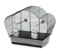 Duvo + Gabbia beta Grigio/Nero, 56,5x28x44,5 CM, Con Ciotola & Tubo Sella
