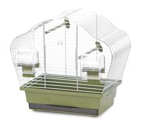 Duvo + Gabbia per Uccelli Naurale beta Mini 36,5x20x34 CM Verde Oliva Piccolo