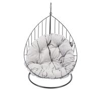 Duvo + Gatti Cesto Sospeso Metallo Swing Cuscino 55x35x98 CM Caviar