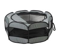 Duvo + Nel Box per Cuccioli Pieghevole Grigio Chiaro Pop Up Zelt All'Interno