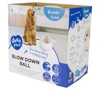 Duvo+ Palla Anti-Sgocciolamento Per Cani L 17x16cm - Bianco/Arancione