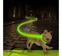 Duvo Plus Collare Seecurity LED rotondo in silicone verde 35 cm