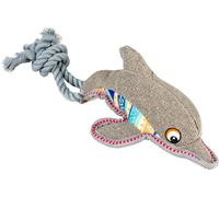 Duvoplus Canvas - Delfino Grigio con Corda, 46 x 14 x 11 cm - 1 pz.