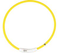 Duvoplus Collare LED Flash USB in Nylon, Giallo - L