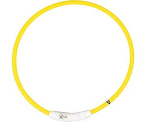 Duvoplus Collare LED Flash USB in Nylon, Giallo - L