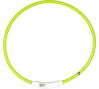 Duvoplus Collare LED Flash USB Nylon, Verde - M