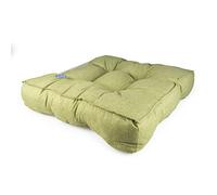 duvoplus, Cuscino quadrato Quadri 72 x 72 x 18 cm, verde, per il riposo letto/cestino/divano/tipi, verde, cane