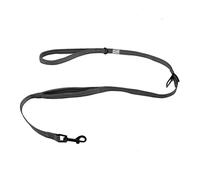 duvoplus, Guinzaglio Ultimate Fit on -The-Road guinzaglio Safety 130 cm - 16 mm Silver Reflective, Il guinzaglio di Comfort definitivo con Linguetta di Cintura di Sicurezza