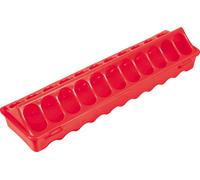 Duvoplus Mangiatoia in Plastica Rossa per Pulcini - 1 pz.