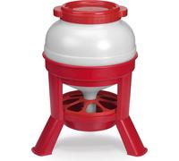 Duvoplus Serbatoio in Polistirolo per Mangime da 20 L con Piedini, Rosso - 1 pz.