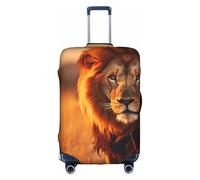 DUWAA African Animals1 - Copertura elastica per valigia, adatta per valigie da 45,7 a 81,7 cm, accessori da viaggio, bianco, Small
