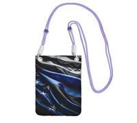 DUWAA American Thin Blue Line Flag3 Print Small Crossbody Bags per le donne Trendy, borsa per telefono con tracolla regolabile, per escursioni e viaggi, Viola, Taglia unica