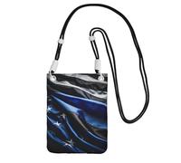 DUWAA American Thin Blue Line Flag3 Print Small Crossbody Bags per le donne Trendy, borsa per telefono con tracolla regolabile, per escursioni e viaggi, nero, Taglia unica