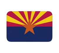 DUWAA Arizona State Flag Print House Decor Crystal Velvet Zerbino a tema per porta d'ingresso portico interno esterno ingresso
