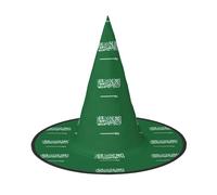 DUWAA Bandiera dell'Arabia Saudita Stampa Stampa Halloween Cappelli Da Strega Appeso Accessori Costumi, Decorazioni Per La Casa, Cortile, Portica-3pcs