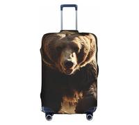 DUWAA Bear Running2 - Copertura per bagagli da viaggio, impermeabile, antipolvere, protezione elastica per bagagli, bianco, Large