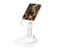 DUWAA Bear Running2 - Supporto per telefono con rotazione a 360°, regolabile, per scrivania, casa, ufficio e videochiamate