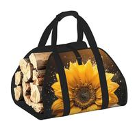 DUWAA Bella borsa portaoggetti con 4 stampe di girasole, accessori per bruciatori di tronchi, borsa per attrezzi resistente per interni ed esterni