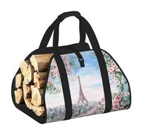 DUWAA Bella Torre Eiffel Parigi Stampa Borsa Portalegna Accessori Heavy Duty Tool Bag per interni ed esterni Camino Storage