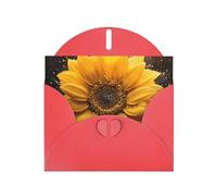 DUWAA Biglietto di auguri con 4 stampe di girasole per clienti e dipendenti adulti, 10,2 x 15,2 cm