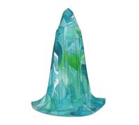 DUWAA Blu Pittura A Olio Texture Stampa Mantello Medievale Mago Veste Mantello Con Cappuccio Rinascimento Mantello Costume Halloween Cosplay Prop