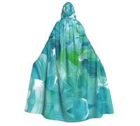 DUWAA blu pittura ad olio texture stampa Uomo Cosplay Mantello Robe Costume Halloween con cappuccio uniforme medievale mantello mago Robe