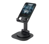 DUWAA Blue Eyes Wolf3 Print 360 ° supporto per telefono cellulare, supporto regolabile per cellulare, supporto portatile pieghevole per telefono