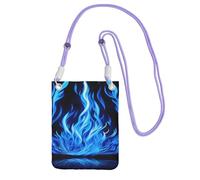 DUWAA Borsa a tracolla da donna con stampa a fiamma, indaco, alla moda, con tracolla regolabile, per escursioni e viaggi, Viola, Taglia unica