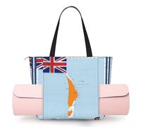 DUWAA Borsa grande da lavoro con stampa della bandiera delle Isole Marshall Map02, con supporto per tappetino da yoga, tasca di grandi dimensioni, borsa per tutti i giorni, per yoga e palestra