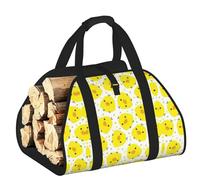 DUWAA Borsa porta attrezzi con stampa di polli, colore giallo, resistente, per interni ed esterni
