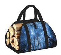 DUWAA Borsa portaoggetti con stampa cielo stellato, per bruciatori di legna e accessori, borsa per attrezzi resistente per interni ed esterni
