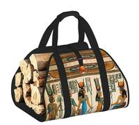 DUWAA Borsa portaoggetti con stampa di donne nell'antico Egitto, accessori per bruciatori di legna, borsa per attrezzi resistente per interni ed esterni