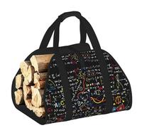 DUWAA Borsa portaoggetti con stampa di formula matematica, accessori per bruciatori di tronchi, borsa per attrezzi resistente per interni ed esterni