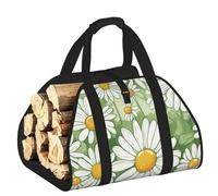 DUWAA Borsa portaoggetti con stampa di margherite, accessori per bruciatori di legna, borsa per attrezzi resistente per interni ed esterni