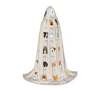 DUWAA Cane Razza Stampa Halloween Costume Vestiti Halloween Medievale Costume Mantello Per Le Donne Degli Uomini Rinascimento Con Cappuccio Mantello