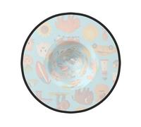 DUWAA Cappelli da strega con icone e simboli americani stampati, cappello da strega, cappello da strega per Halloween, donna, adulto, costume da mago, accessorio per cosplay, feste, 1 pezzo