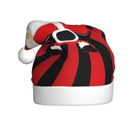 DUWAA Cappelli di Natale per adulti, cappello di Babbo Natale, unisex, comodo cappello di Natale per festa di Capodanno