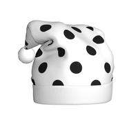 DUWAA Cappelli natalizi per adulti, unisex, con stampa a pois, cappello di Natale comodo per feste di Capodanno