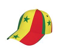 DUWAA Cappellini da baseball da uomo con stampa bandiera del Senegal, cappello da camionista regolabile, cappello a coda di cavallo da donna, berretto da baseball sportivo nero