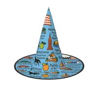 DUWAA Cappello da strega, cappello da strega, cappello da strega, cappello da strega, cappello da strega, cappello da strega, per adulti, da uomo, costume da mago per adulti, accessorio per cosplay