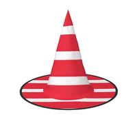 DUWAA Cappello da strega con bandiera austriaca, cappello da strega, cappello da strega, per Halloween, da donna, adulto, per travestimenti, cosplay, feste, 1 pezzo