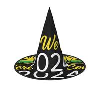 DUWAA Cappello da strega con stampa "Welcome To Jamaica", cappello da strega, per Halloween, da donna, adulto, per cosplay, feste, 1 pezzo