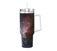 DUWAA Carina Nebula Space Print Bicchiere grande con manico per uso quotidiano Ice Bully Cup Hot/Cold Travel bottiglia regalo