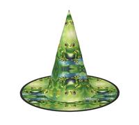 DUWAA Cartoon Frog 1 Stampa Stampa Halloween Cappelli Da Strega Appeso Accessori Costumi, Decorazioni Per La Casa, Cortile, Portica-3pcs