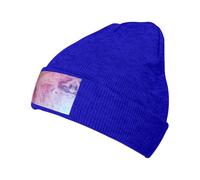 DUWAA Colorful marmo pastello rosa blu viola stampa donne caldi cappelli invernali, morbido lavorato a maglia pigro beanie, moda all'aperto maglia cappello sci risvolto Cap, Blu, Taglia unica