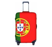DUWAA Copertura elastica per valigie con stampa bandiera portoghese, adatta per valigie da 45-81 cm, accessori da viaggio, bianco, X-Large